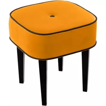 Табурет Handy SQ ОГОГО (арт.340199), (Ткань/Желтый) ОГОГО Обстановочка!