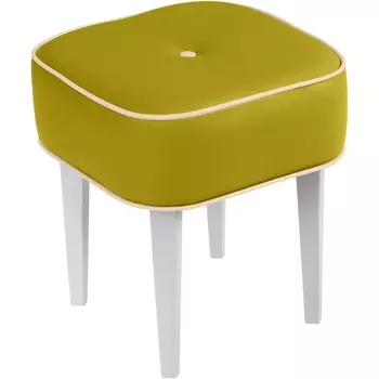 Табурет Handy SQ ОГОГО (арт.434031), (Ткань,Экокожа/Желтый) ОГОГО Обстановочка!