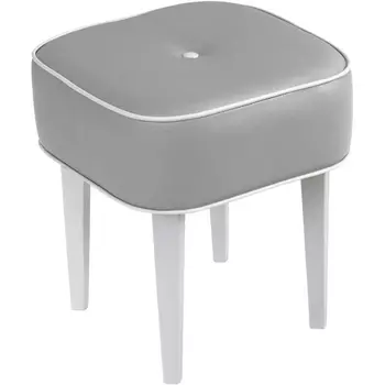 Табурет Handy SQ ОГОГО (арт.463549), (Ткань,Экокожа/Серый) ОГОГО Обстановочка!