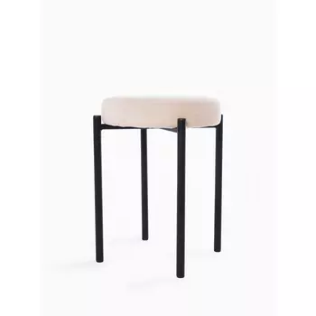 Табурет МАМАДОМА БОБ, ЧЁРНЫЙ/CREM LUX b3