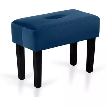 Табурет мягкий Handy ОГОГО (арт.670577), (Велюр,Экокожа/Синий) ОГОГО Обстановочка!