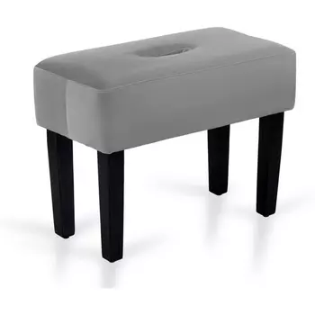 Табурет мягкий Handy ОГОГО (арт.670578), (Велюр,Экокожа/Светло-серый) ОГОГО Обстановочка!