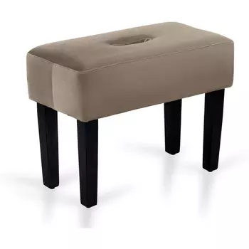 Табурет мягкий Handy ОГОГО (арт.671357), (Велюр,Экокожа/Светло-коричневый) ОГОГО Обстановочка!