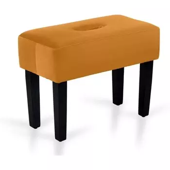 Табурет мягкий Handy ОГОГО (арт.671360), (Велюр,Экокожа/Желтый) ОГОГО Обстановочка!