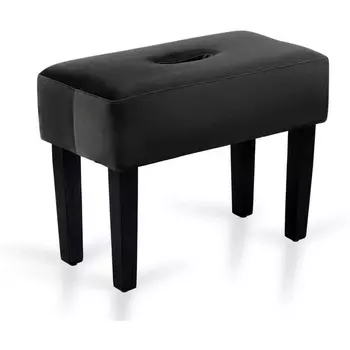 Табурет мягкий Handy ОГОГО (арт.671363), (Велюр,Экокожа/Черный) ОГОГО Обстановочка!