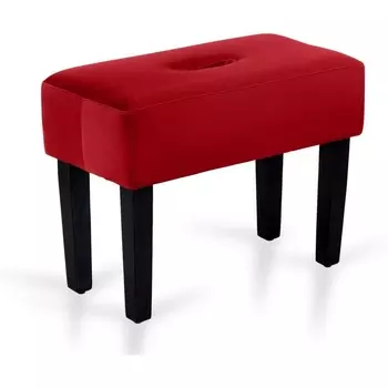 Табурет мягкий Handy ОГОГО (арт.671366), (Велюр,Экокожа/Бордовый) ОГОГО Обстановочка!