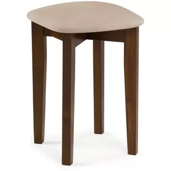 Табурет Woodville Кигон темный орех / сливочный раф 554127