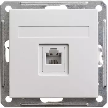 Телефонная розетка RJ-11 (белый) Systeme Electric RSI-152T-1-86