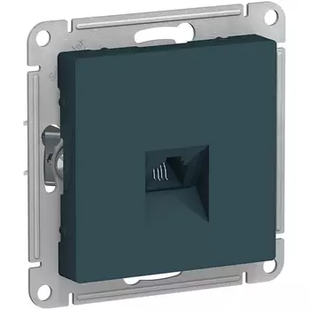 Телефонная розетка RJ-11 (изумрудный) Systeme Electric AtlasDesign ATN000881