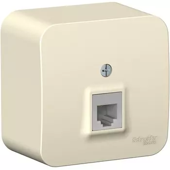Телефонная розетка RJ-11 (молочный) Systeme Electric Blanca BLNIA011002