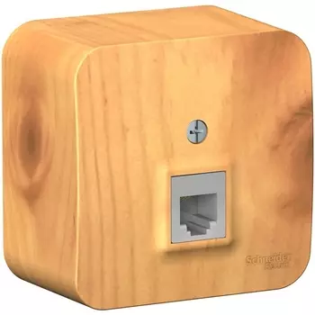 Телефонная розетка RJ-11 (ясень) Systeme Electric Blanca BLNIA011005