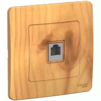 Телефонная розетка RJ-11 (ясень) Systeme Electric Blanca BLNIS011005