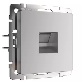 Телефонная розетка RJ-11 (серебряный) WL06-RJ-11 (a029833) Werkel