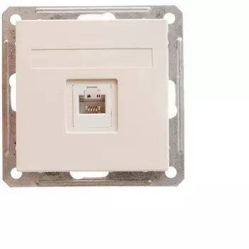 Телефонная розетка RJ-11 (слоновая кость) Systeme Electric W59 RSI-152T-2-86