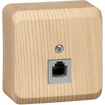 Телефонная розетка RJ-11 (сосна) Systeme Electric Этюд TELA-001D