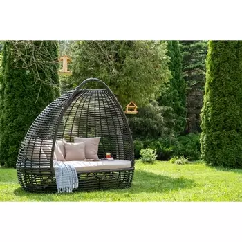 "Тенерифе" плетеная кровать, цвет бронзовый 4SIS арт.УТ-00006752