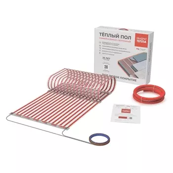 Теплый пол тепла ленточный мат СТН (5,5х0,5м-523Вт), 190Вт/кв.м Квадрат Тепла 550050.3 СТН Квадрат Тепла