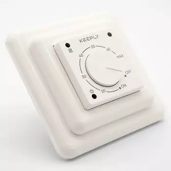 Терморегулятор белый с набором адаптеров 20.30 KEEPLY F KPL003507