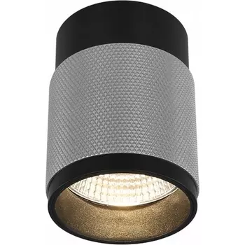 Точечный накладной светильник светодиодный iLedex Delta 1955-10W-3000K-36 BK+SL