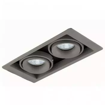 Встраиваемый светильник Donolux Lumme DL18615/02WW-SQ Silver Grey/Black