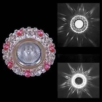 Точечный светильник круглый Reluce 00755-9.0-001CN MR16+LED3W CL+PK