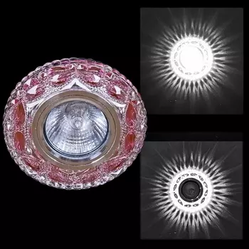 Точечный светильник круглый Reluce 00757-9.0-001CN MR16+LED3W CL+PK