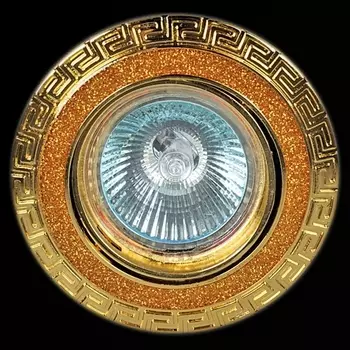 Точечный светильник круглый Reluce 01021-9.0-001AK MR16 SG+GD