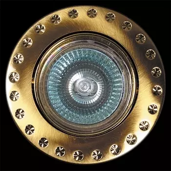 Точечный светильник круглый Reluce 03053-9.0-001AK MR16 SG+GD