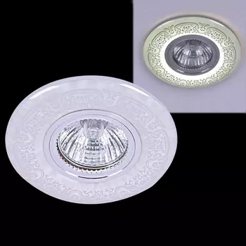 Точечный светильник круглый Reluce 09502-9.0-001MN MR16+LED3W WH/CR