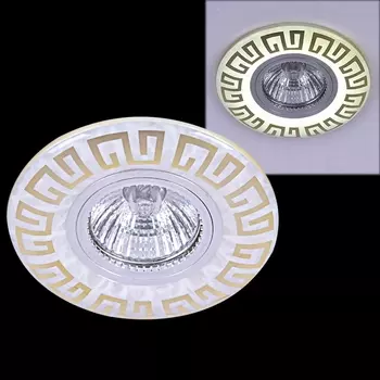 Точечный светильник круглый Reluce 09504-9.0-001MN MR16+LED3W WH/GD