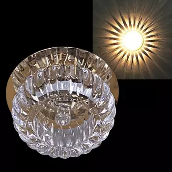 Точечный светильник круглый Reluce 17247-9.0-001GS G9 GD