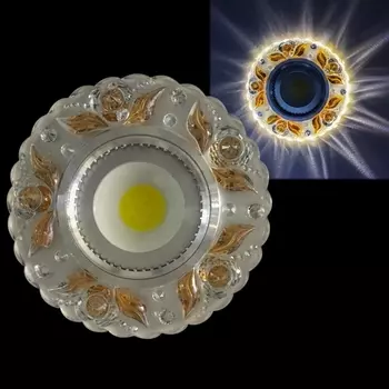 Точечный светильник круглый Reluce 42236-9.0-001PL MR16+LED3W CL/TEA