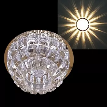 Точечный светильник круглый Reluce 11162-9.0-001G G9 GD