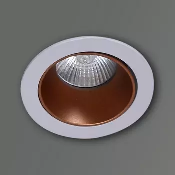 Точечный светильник круглый Reluce 16085-9.0-001PT MR16 WT+ROSE GD