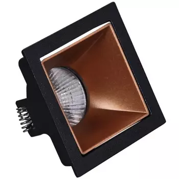 Точечный светильник Reluce 16086-9.0-001PT MR16 BK+ROSE GD