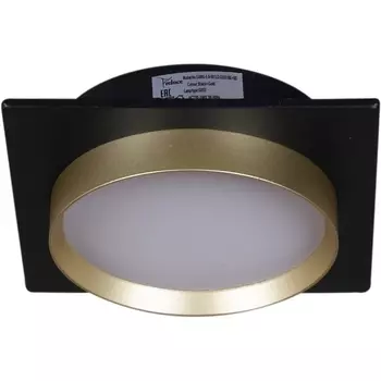 Точечный светильник Reluce 53005-9.0-001LD GX53 BK+GD