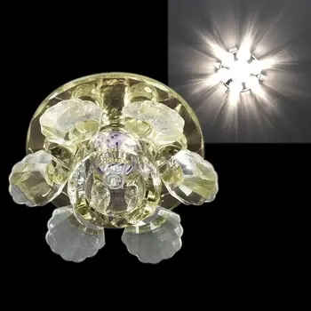 Точечный светильник круглый Sneha 2022/B G9 CR+YL