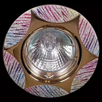 Точечный светильник круглый Sneha 2591/D MR16 GD