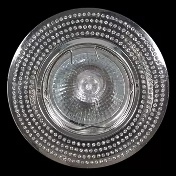 Точечный светильник круглый Sneha 2602/D MR16 SL/CL