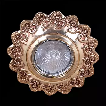 Точечный светильник круглый Sneha 6004/D MR16 GD+CF