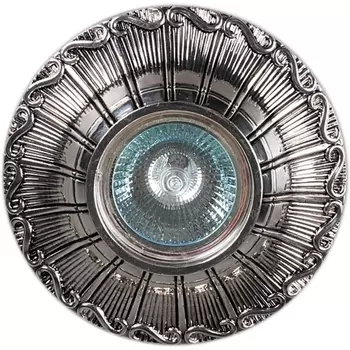 Точечный светильник круглый Sneha 6010/D MR16 SL+BK