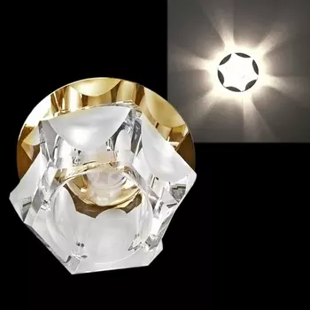 Точечный светильник Sneha 7018/H G9 GD+WT