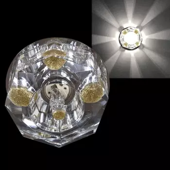 Точечный светильник круглый Sneha 7091/H G9 CR+YL