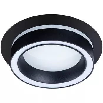 Точечный встраиваемый светильник круглый Arte Lamp Atik A4513PL-1BK