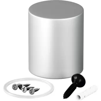 Торцевая металлическая заглушка Nemo серебро Maytoni Круглый 360° 20316