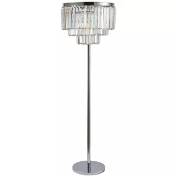 Торшер хрустальный 3001/02 PN-6 Divinare Nova с подвесками