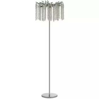 Торшер хрустальный Dio D'Arte Tavenna Nickel Tavenna H 3.1.1.100 N с подвесками