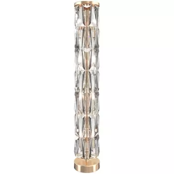 Торшер колонна хрустальный с выключателем Maytoni Puntes MOD043FL-08G