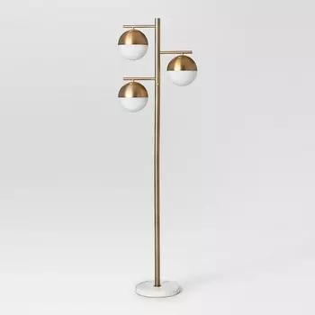 Торшер Geneva Glass Floor Lamp Triple ImperiumLoft 41.114-0 (85502-22)