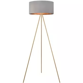 Торшер на треноге Lumion Aviola 8075/1F золото/серый, металл/текстиль E27 1*60W 220V